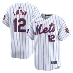 Francisco Lindor 12 Baseball team 2024 Baseball league World Tour London Series Home Limited Player Men's Jersey - White