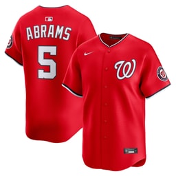 Men's Baseball team CJ Abrams Red 2nd Alternate Limited Player Jersey