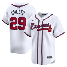 John Smoltz 29 Baseball team Home Limited Player Men's Jersey - White