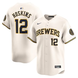 Rhys Hoskins 12 Baseball team Home Limited Player Men's Jersey - Cream