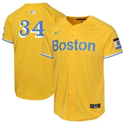 David Ortiz 34 Baseball team City Connect Limited Youth Jersey - Gold