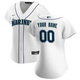 Baseball team Women's Home Custom Jersey - White