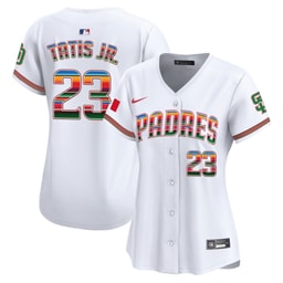 Fernando Tatis Jr 23 Baseball team Mexico Women's Jersey - White