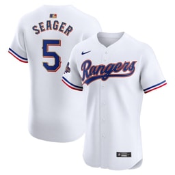 Corey Seager 5 Baseball team 2024 Gold Collection ELITE Player Jersey - White