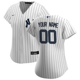Baseball team Women's Home Custom Jersey - White