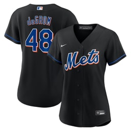 Women's Baseball team Jacob deGrom 2022 Alternate Player Jersey, Black