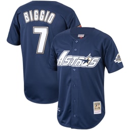 Men's Baseball team Craig Biggio Apparel brand Navy Cooperstown Collection 1994 Jersey