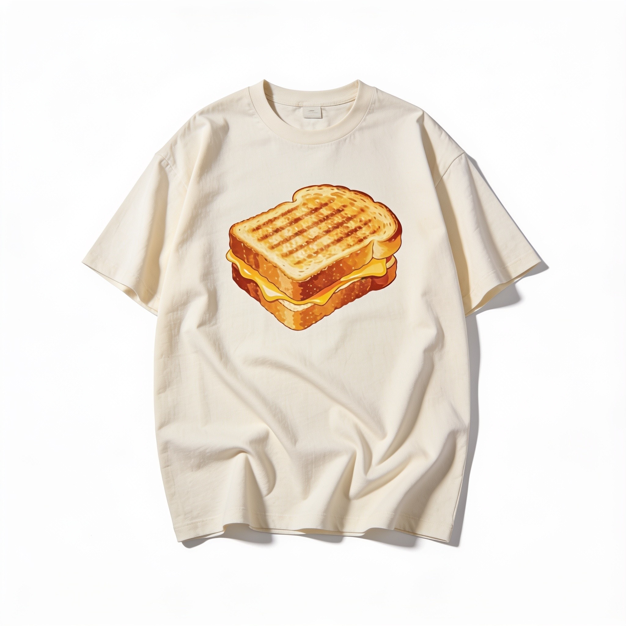 Grilled Cheese Oversized Tee - Threadheads 90s Graphic T-Shirt Unisex