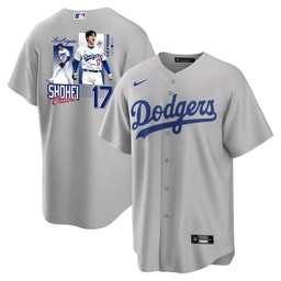 Baseball player 17 Baseball team Signed Welcome To The Sho Men's Jersey - Gray