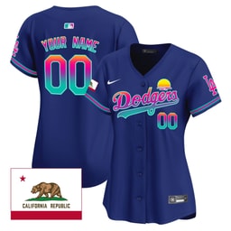Baseball team 2024 Los Angeles City Style California Republic Patch Custom Women's Jersey - Royal