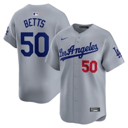Mookie Betts 50 Baseball team Away Limited Player Men's Jersey - Gray