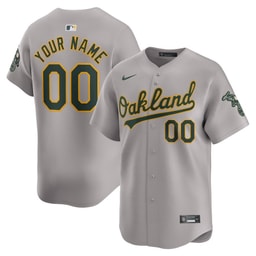 Baseball team Away Limited Custom Men's Jersey - Gray