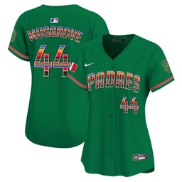 Joe Musgrove 44 Baseball team Mexico Women's Jersey - Green