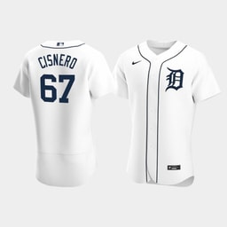 Jose Cisnero 67 Baseball team White Home Jersey
