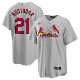 Lars Nootbaar 21 Cardinals Alternate Team Jersey - Men Gray