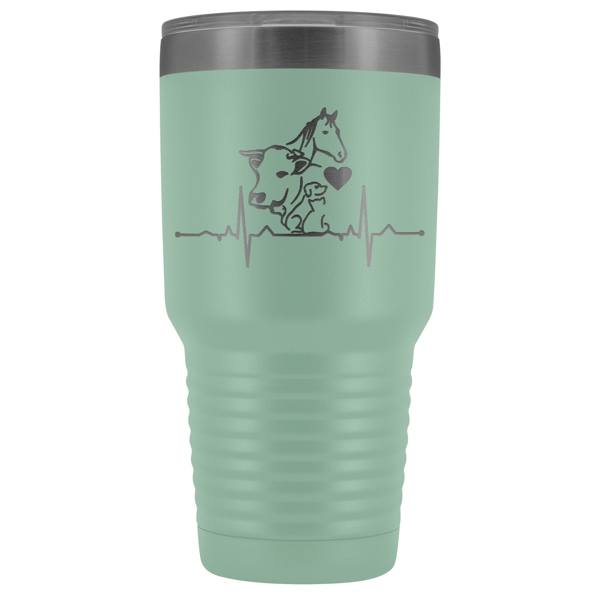 Animals Heartbeat 30oz Vacuum Tumbler