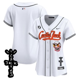 Baseball team Cactus Jack Patch V2 Women's Jersey - White