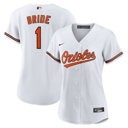Women's Baseball team #1 Bride Home Jersey, White