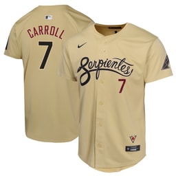 Corbin Carroll 7 Baseball team City Connect Limited Youth Jersey - Sand