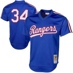 Men's Baseball team Nolan Ryan Apparel brand Royal 1989 Cooperstown Collection Mesh Batting Practice Jersey