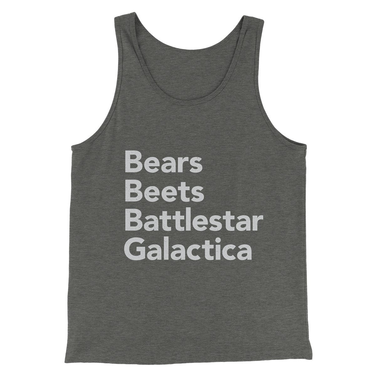 Bears, Beets, Battlestar Galactica Men/Unisex Tank Top