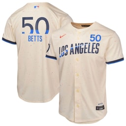 Mookie Betts 50 Baseball team 2024 City Connect Limited Youth Jersey - Cream
