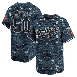 Mookie Betts 50 Baseball team USMC Alternate Limited Men's Jersey - Navy