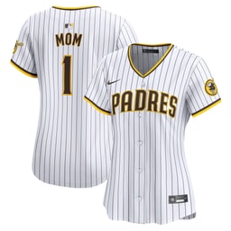 Women's Baseball team #1 Mom Home Limited Jersey, White