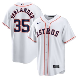 Justin Verlander 35 Baseball team Home Men's Jersey - White