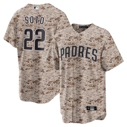 Men's Baseball team Juan Soto Camo USMC Alternate Player Jersey