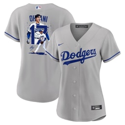 Baseball player 17 Baseball team Signed Number 2023 Road Women's Jersey - Gray