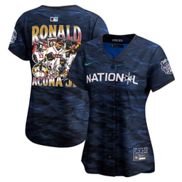 Ronald Acu?a Jr. 13 Baseball team Signed Posture 2023 All-Star Game Limited Player Women Jersey - Royal