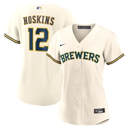 Women's Baseball team Rhys Hoskins White Home Jersey