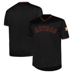 Men's Baseball team Profile Black Big & Tall Pop Fashion Jersey