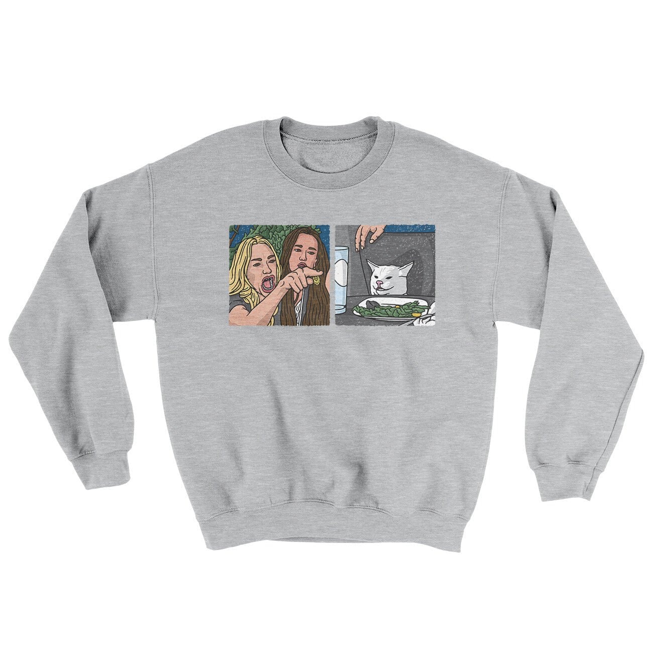 Woman Yelling At A Cat Meme Ugly Sweater