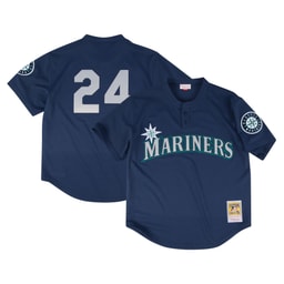 Men's Baseball team Profile Navy Big & Tall Cooperstown Collection Mesh Batting Practice Jersey