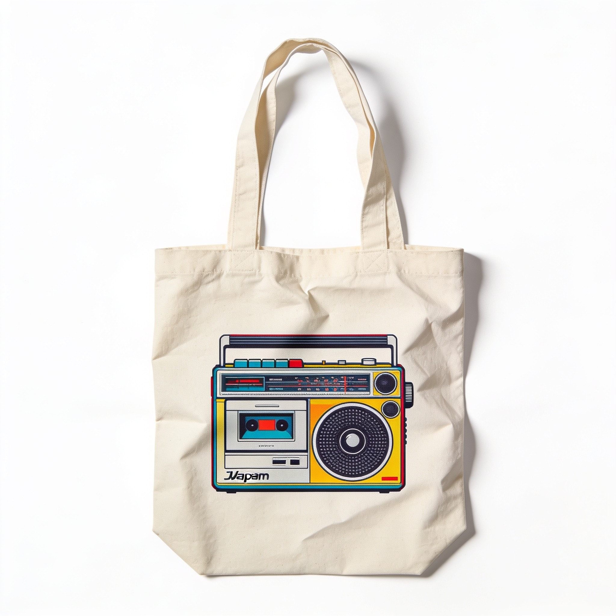 Japanese Walkman Tote Bag - Premium 100% Cotton Canvas