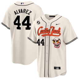 Yordan Alvarez 44 Baseball team Cactus Jack Cream Men's Jersey