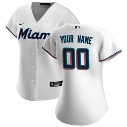 Baseball team Women's Home Custom Jersey - White