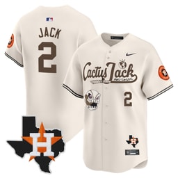 Jack 2 Baseball team Cactus Jack Foundation Fall Classic Limited Men's Jersey - Cream