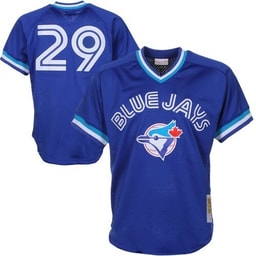 Men's Baseball team Joe Carter Apparel brand Royal 1993 Cooperstown Collection Mesh Batting Practice Jersey