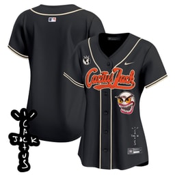 Baseball team Cactus Jack Patch V2 Women's Jersey - Black