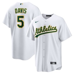 Men's Baseball team JD Davis Home Jersey, White