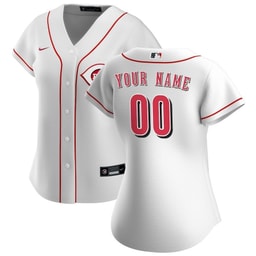 Baseball team Women's Home Custom Jersey, White