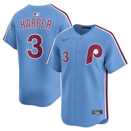Bryce Harper 3 Baseball team Alternate Limited Player Men's Jersey - Light Blue