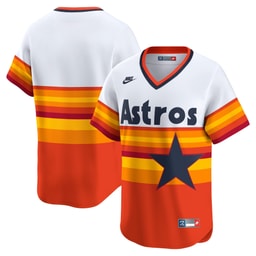 Men's Baseball team White Throwback Cooperstown Collection Limited Jersey
