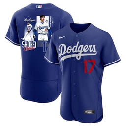Baseball player 17 Baseball team Signed Welcome To The Sho 2023 Alternate ELITE Men's Jersey - Royal
