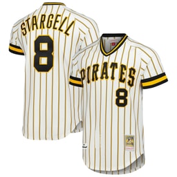 Men's Baseball team Willie Stargell Apparel brand White Cooperstown Collection 1979 Jersey