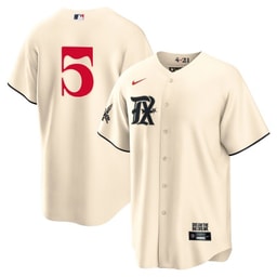 Corey Seager 5 Baseball team 2023 City Connect Game Jersey - Cream