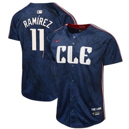 Jose Ramirez 11 Baseball team 2024 City Connect Limited Youth Jersey - Navy